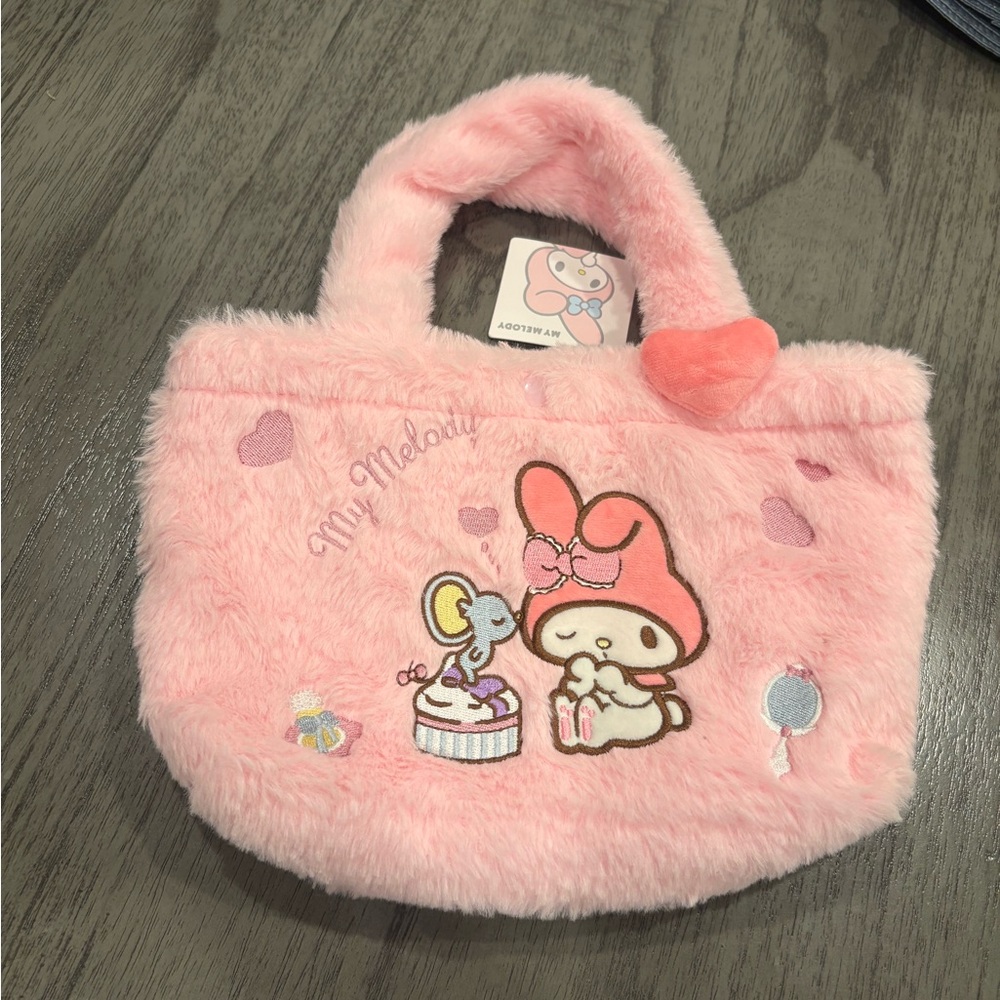 * NWT Sanrio My Melody Pink Plush shoulder Bag